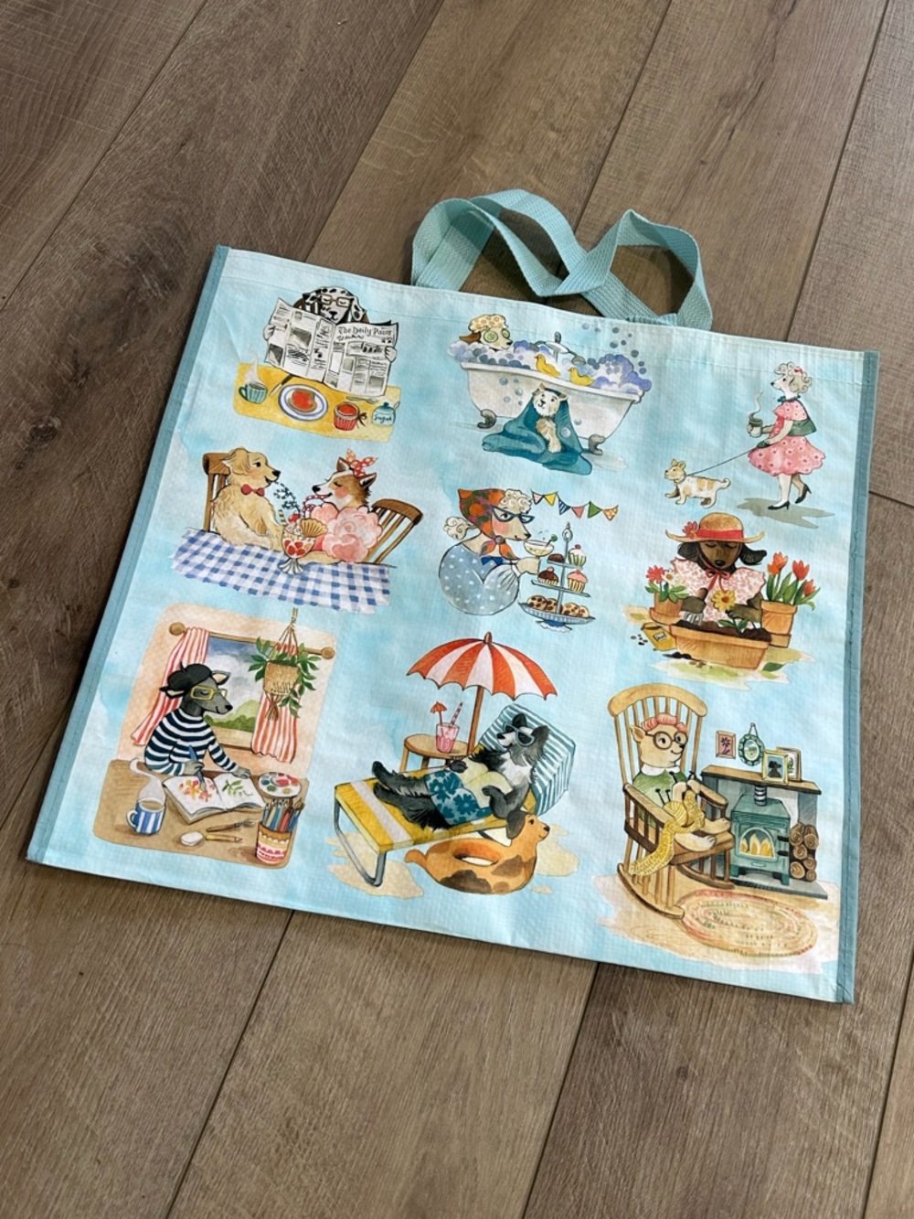 Homegoods TJMaxx Marshalls Viral Dog Hobby Reusable Shopper Tote Bag NWOT